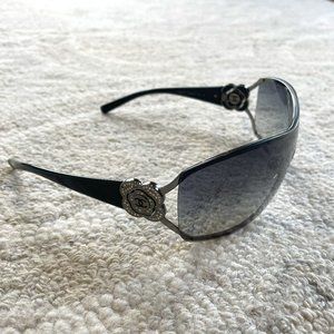 Chanel Sunglasses with rhinestone camellia flower (4164-B)